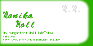 monika moll business card